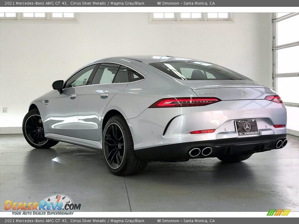 2021 Mercedes-Benz AMG GT 43 Cirrus Silver Metallic / Magma Gray/Black Photo #2