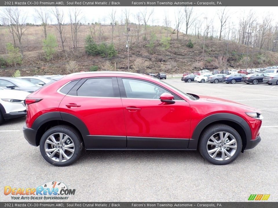 2021 Mazda CX-30 Premium AWD Soul Red Crystal Metallic / Black Photo #1