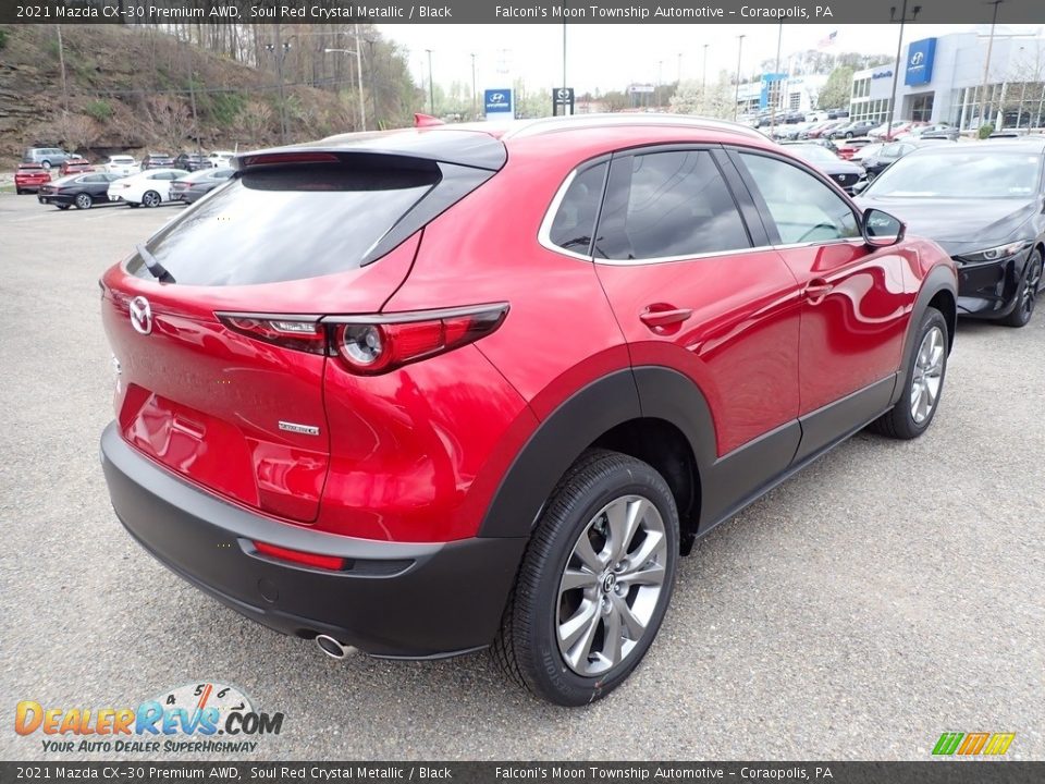 2021 Mazda CX-30 Premium AWD Soul Red Crystal Metallic / Black Photo #2