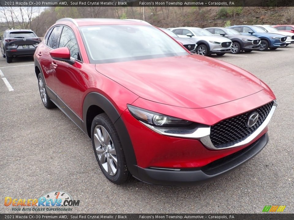 2021 Mazda CX-30 Premium AWD Soul Red Crystal Metallic / Black Photo #3