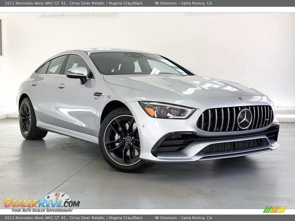 2021 Mercedes-Benz AMG GT 43 Cirrus Silver Metallic / Magma Gray/Black Photo #12