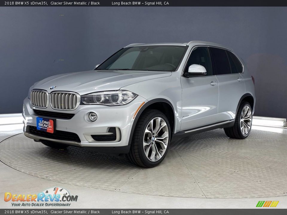 2018 BMW X5 sDrive35i Glacier Silver Metallic / Black Photo #3