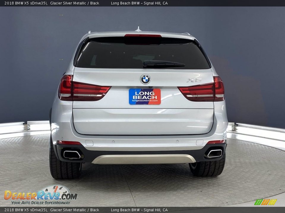 2018 BMW X5 sDrive35i Glacier Silver Metallic / Black Photo #4