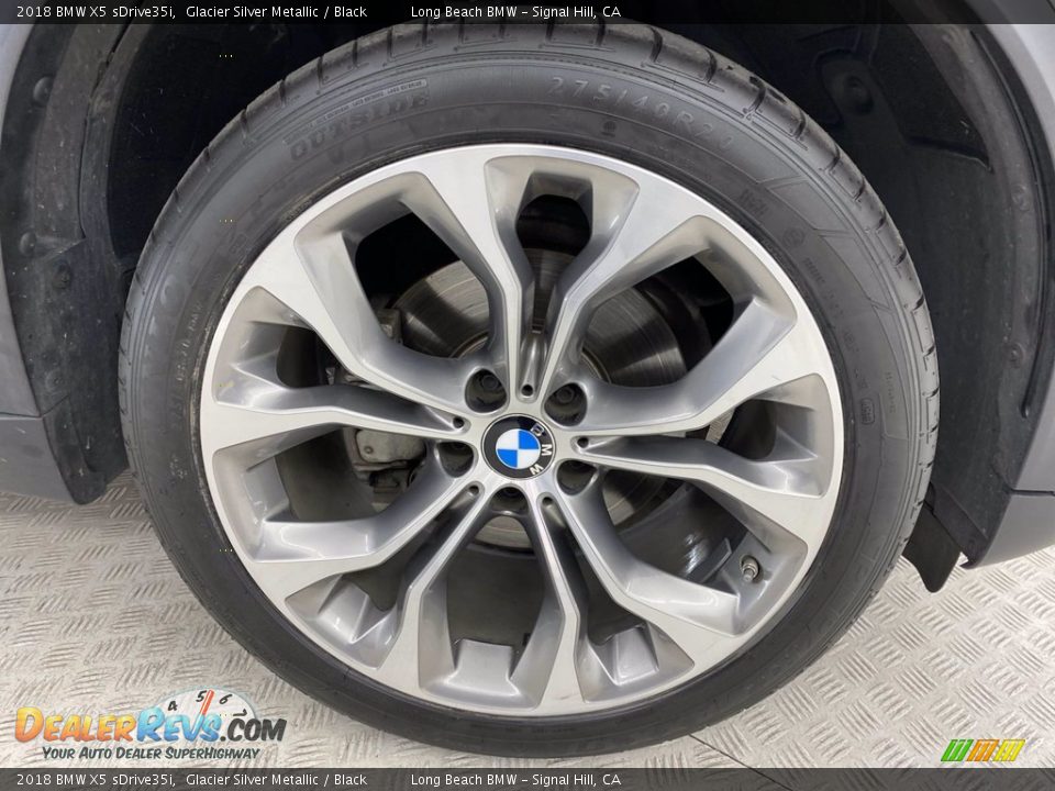2018 BMW X5 sDrive35i Glacier Silver Metallic / Black Photo #6
