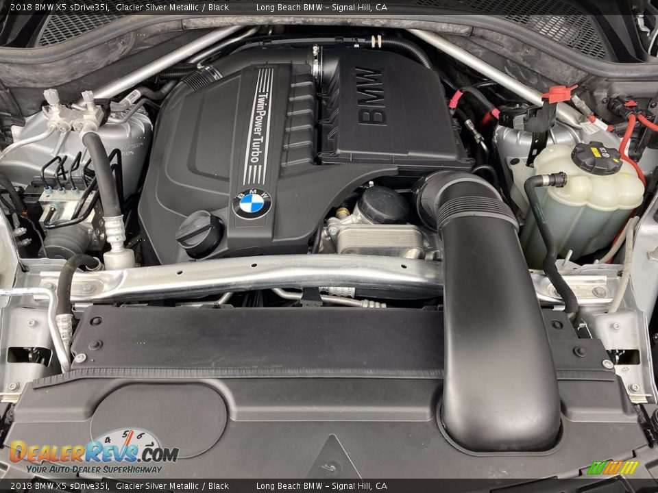 2018 BMW X5 sDrive35i Glacier Silver Metallic / Black Photo #12