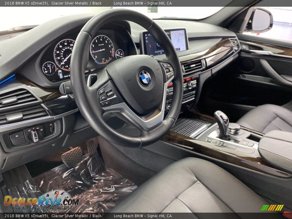2018 BMW X5 sDrive35i Glacier Silver Metallic / Black Photo #16