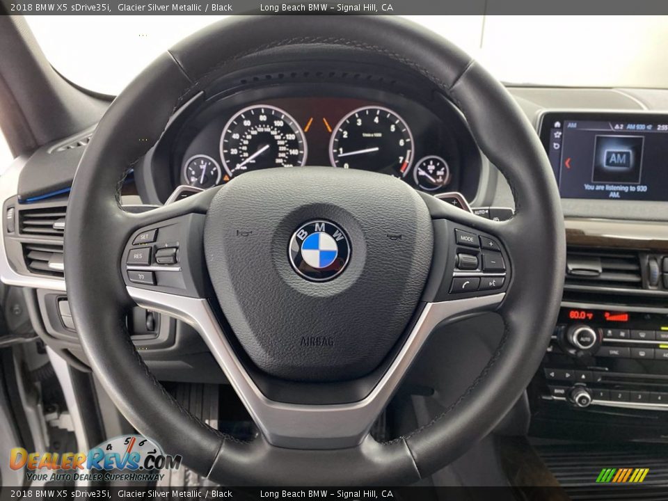 2018 BMW X5 sDrive35i Glacier Silver Metallic / Black Photo #18