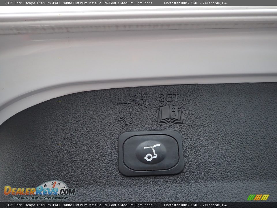 2015 Ford Escape Titanium 4WD White Platinum Metallic Tri-Coat / Medium Light Stone Photo #12