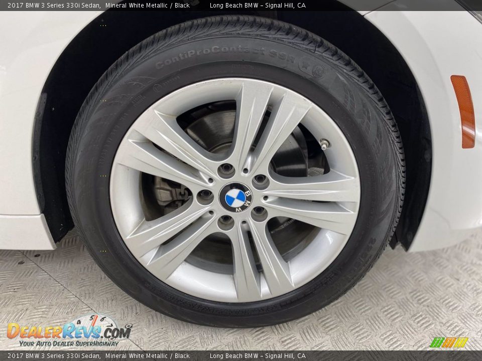 2017 BMW 3 Series 330i Sedan Mineral White Metallic / Black Photo #6