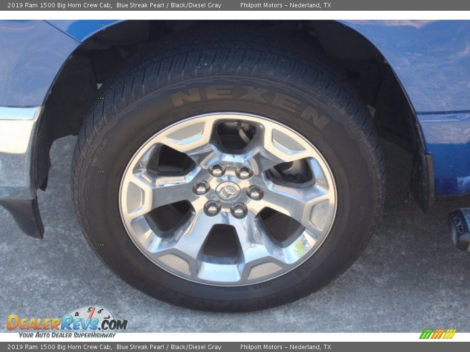 2019 Ram 1500 Big Horn Crew Cab Blue Streak Pearl / Black/Diesel Gray Photo #4