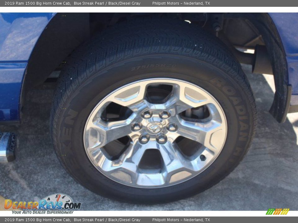 2019 Ram 1500 Big Horn Crew Cab Blue Streak Pearl / Black/Diesel Gray Photo #5