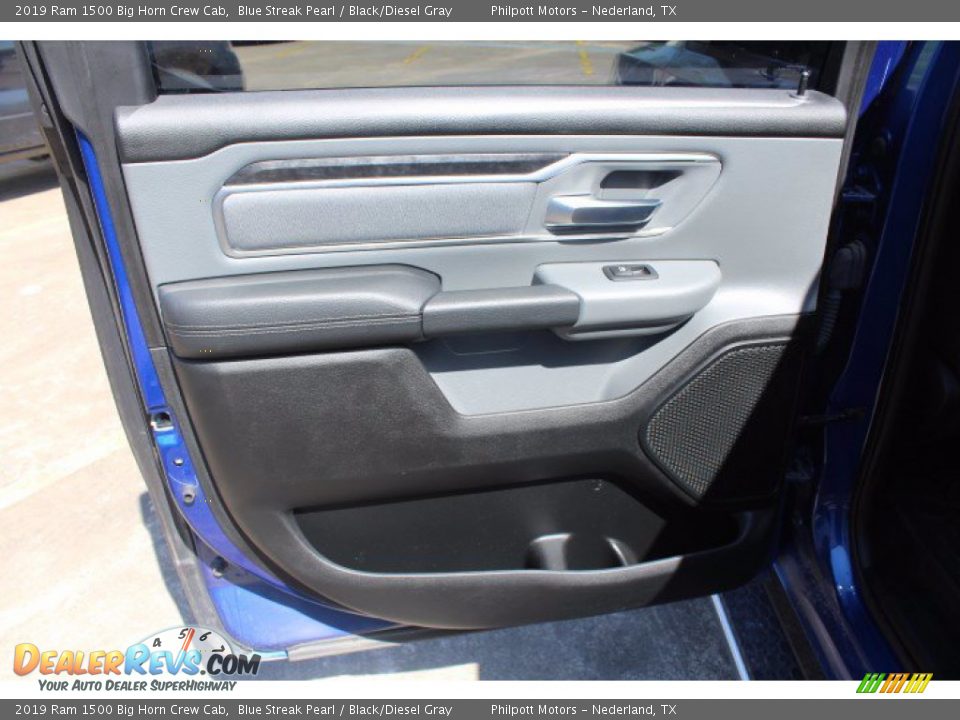 2019 Ram 1500 Big Horn Crew Cab Blue Streak Pearl / Black/Diesel Gray Photo #6