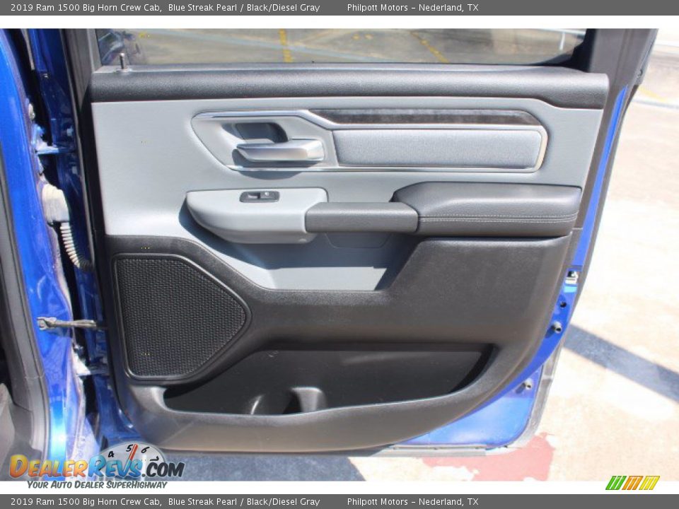 2019 Ram 1500 Big Horn Crew Cab Blue Streak Pearl / Black/Diesel Gray Photo #11