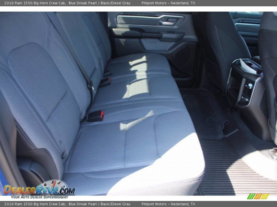 2019 Ram 1500 Big Horn Crew Cab Blue Streak Pearl / Black/Diesel Gray Photo #12