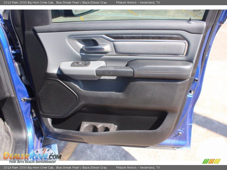 2019 Ram 1500 Big Horn Crew Cab Blue Streak Pearl / Black/Diesel Gray Photo #13