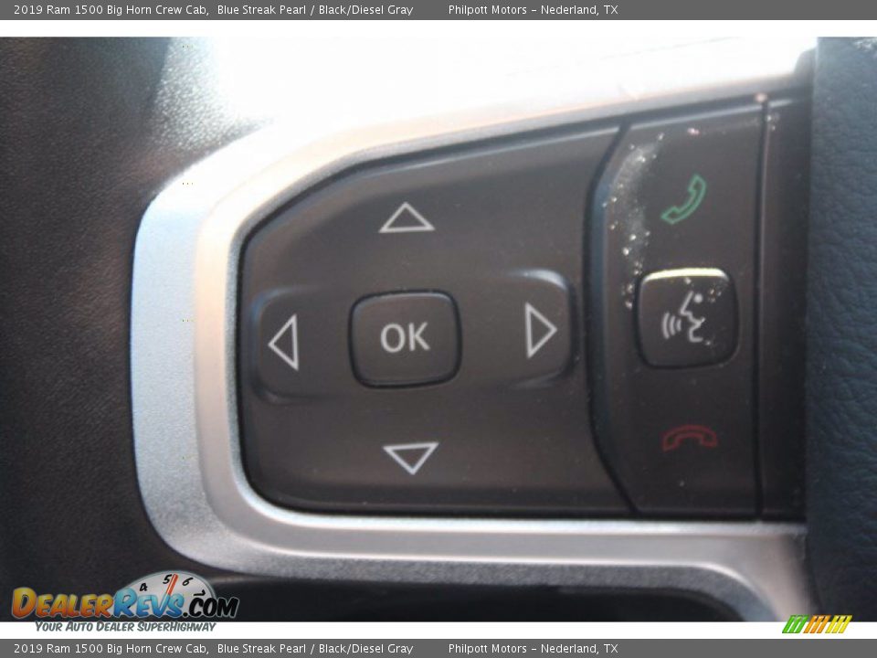 2019 Ram 1500 Big Horn Crew Cab Blue Streak Pearl / Black/Diesel Gray Photo #21