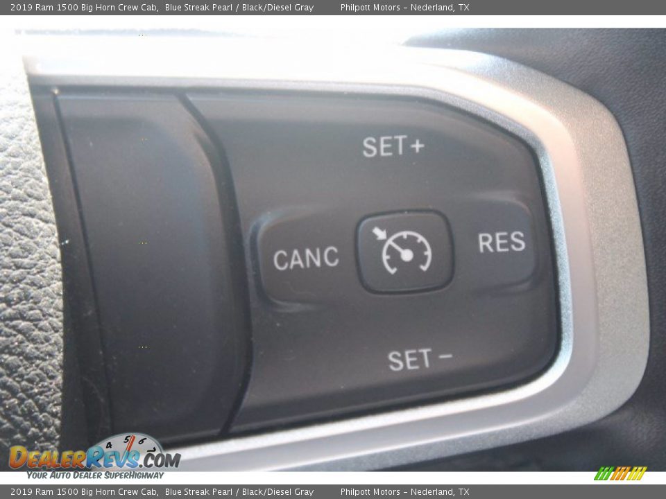 2019 Ram 1500 Big Horn Crew Cab Blue Streak Pearl / Black/Diesel Gray Photo #22