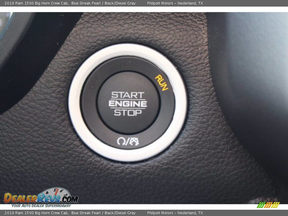 2019 Ram 1500 Big Horn Crew Cab Blue Streak Pearl / Black/Diesel Gray Photo #26