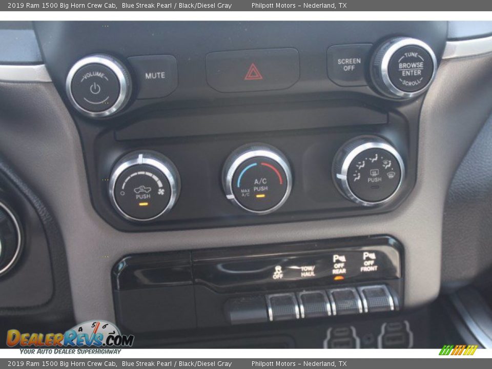 2019 Ram 1500 Big Horn Crew Cab Blue Streak Pearl / Black/Diesel Gray Photo #27