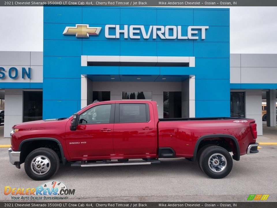 2021 Chevrolet Silverado 3500HD LT Crew Cab 4x4 Cherry Red Tintcoat / Jet Black Photo #1