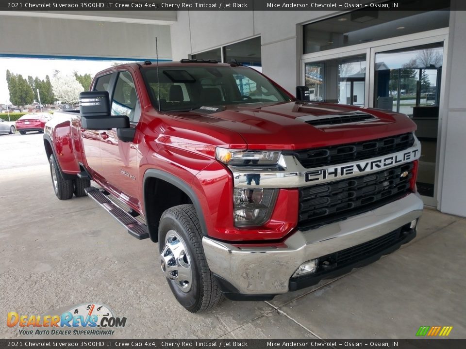 2021 Chevrolet Silverado 3500HD LT Crew Cab 4x4 Cherry Red Tintcoat / Jet Black Photo #2