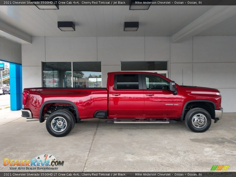 2021 Chevrolet Silverado 3500HD LT Crew Cab 4x4 Cherry Red Tintcoat / Jet Black Photo #3