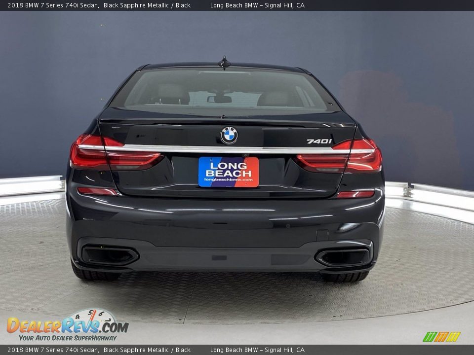 2018 BMW 7 Series 740i Sedan Black Sapphire Metallic / Black Photo #4