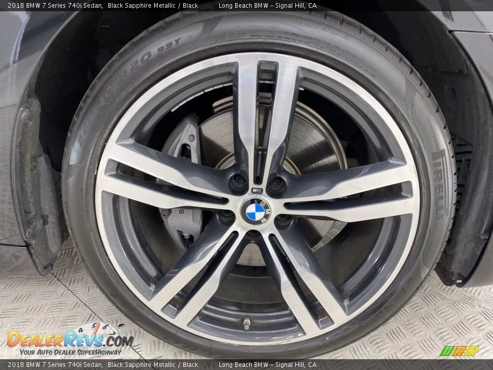 2018 BMW 7 Series 740i Sedan Black Sapphire Metallic / Black Photo #6