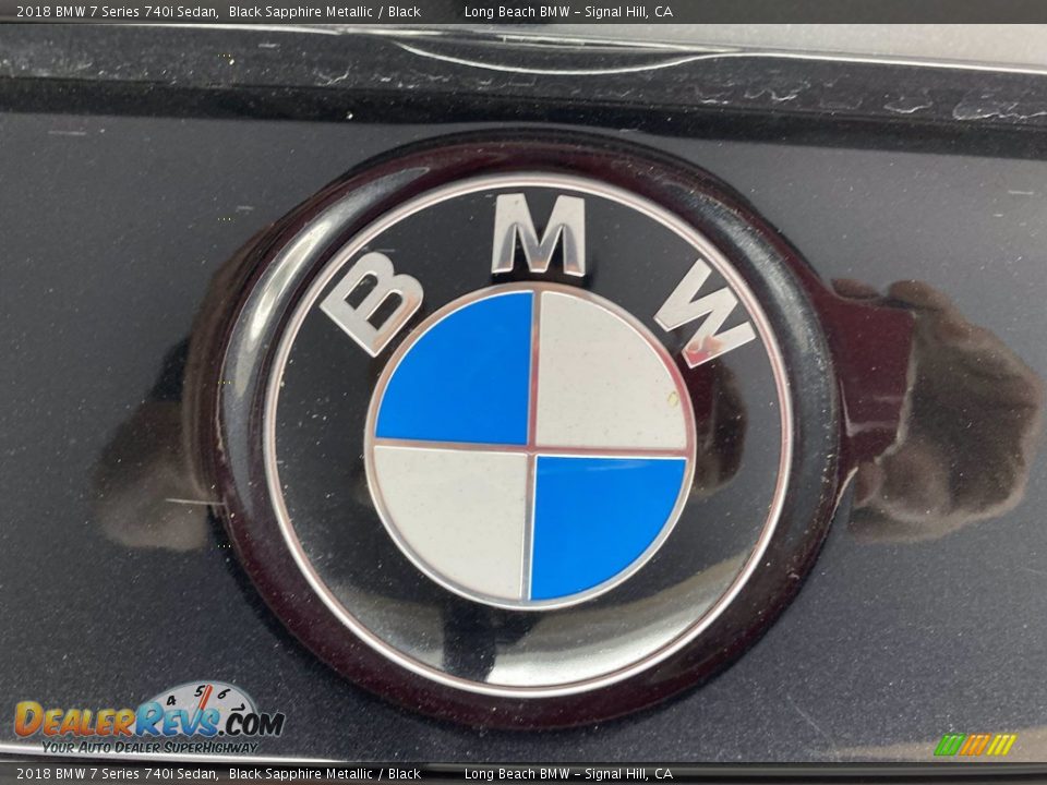 2018 BMW 7 Series 740i Sedan Black Sapphire Metallic / Black Photo #10