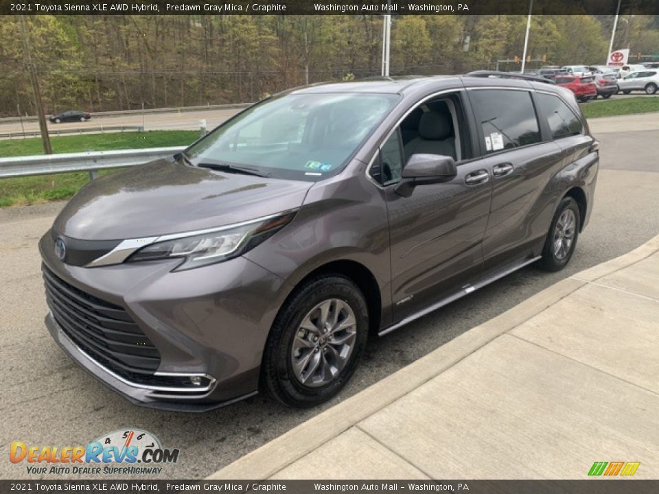 2021 Toyota Sienna XLE AWD Hybrid Predawn Gray Mica / Graphite Photo #14