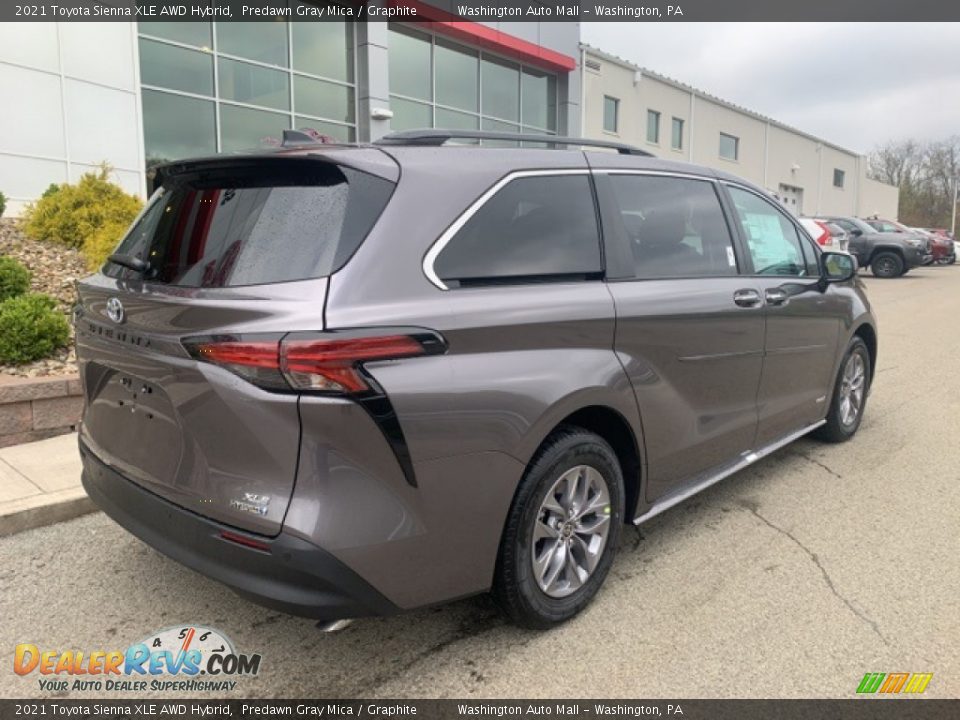 2021 Toyota Sienna XLE AWD Hybrid Predawn Gray Mica / Graphite Photo #16