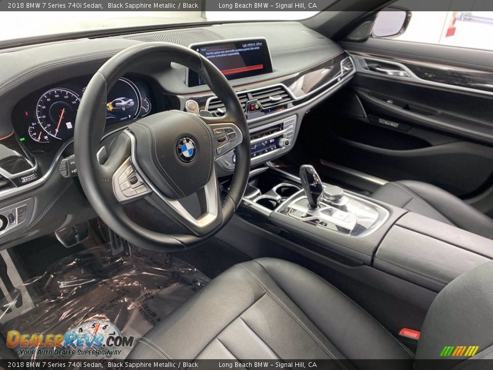 2018 BMW 7 Series 740i Sedan Black Sapphire Metallic / Black Photo #16