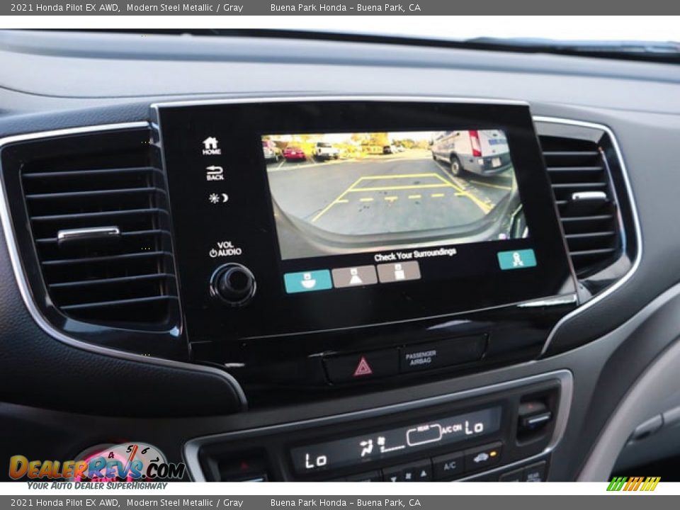 2021 Honda Pilot EX AWD Modern Steel Metallic / Gray Photo #12
