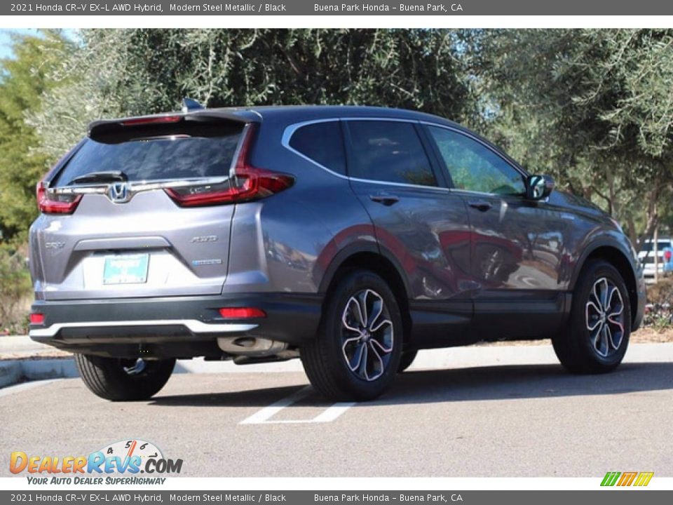 2021 Honda CR-V EX-L AWD Hybrid Modern Steel Metallic / Black Photo #4