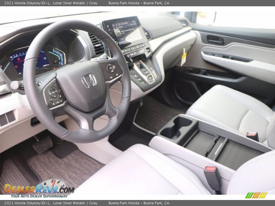 2021 Honda Odyssey EX-L Lunar Silver Metallic / Gray Photo #9