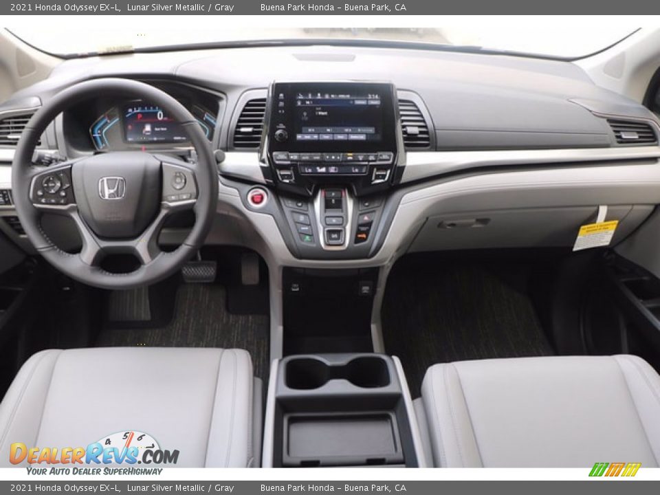 2021 Honda Odyssey EX-L Lunar Silver Metallic / Gray Photo #12