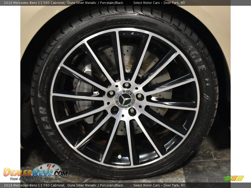 2019 Mercedes-Benz S S 560 Cabriolet Dune Silver Metallic / Porcelain/Black Photo #8