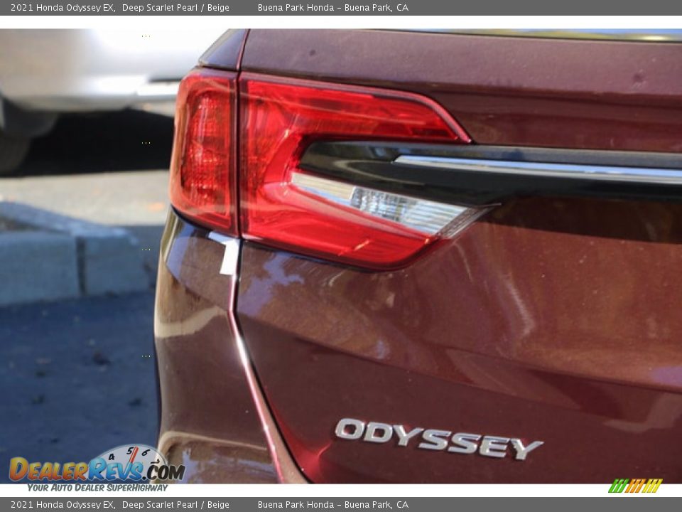 2021 Honda Odyssey EX Deep Scarlet Pearl / Beige Photo #7