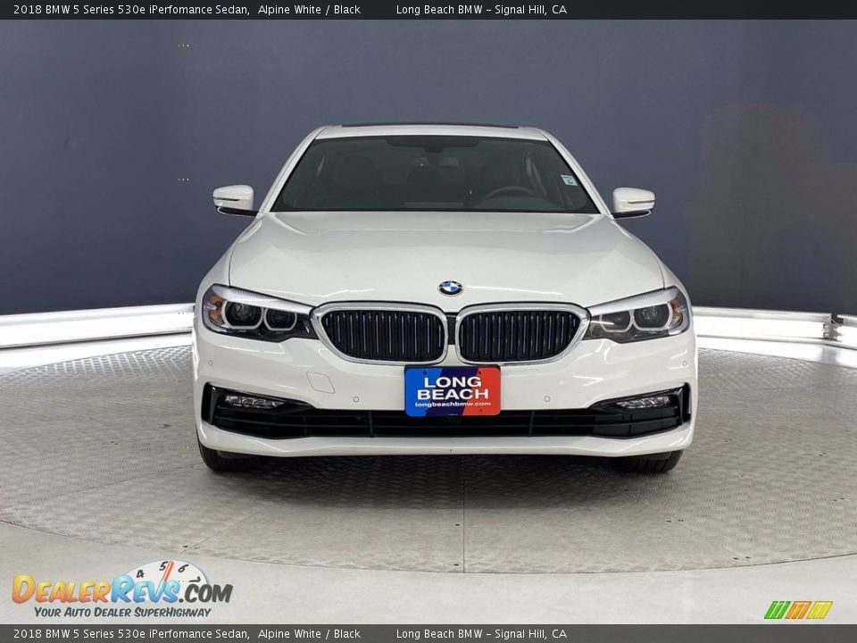 2018 BMW 5 Series 530e iPerfomance Sedan Alpine White / Black Photo #2