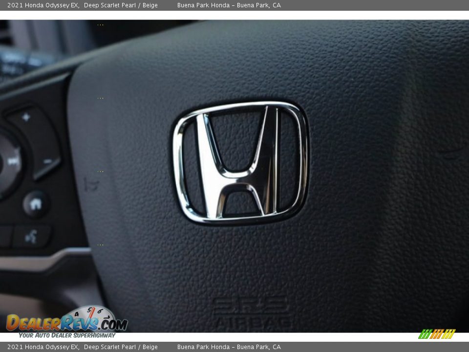2021 Honda Odyssey EX Deep Scarlet Pearl / Beige Photo #15