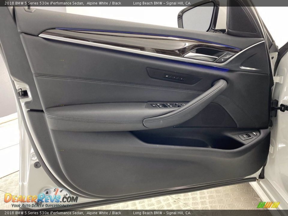 2018 BMW 5 Series 530e iPerfomance Sedan Alpine White / Black Photo #13