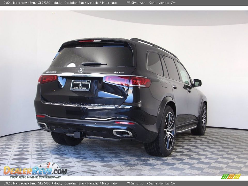 2021 Mercedes-Benz GLS 580 4Matic Obsidian Black Metallic / Macchiato Photo #4