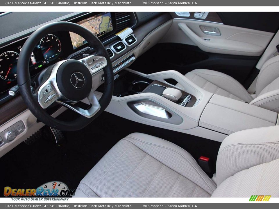 2021 Mercedes-Benz GLS 580 4Matic Obsidian Black Metallic / Macchiato Photo #7