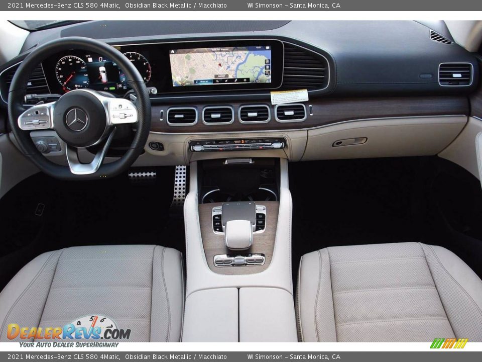 2021 Mercedes-Benz GLS 580 4Matic Obsidian Black Metallic / Macchiato Photo #10