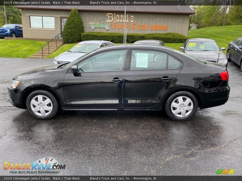 2014 Volkswagen Jetta S Sedan Black / Titan Black Photo #1