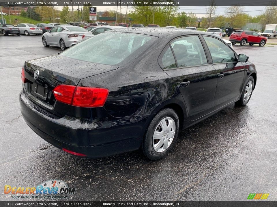 2014 Volkswagen Jetta S Sedan Black / Titan Black Photo #6