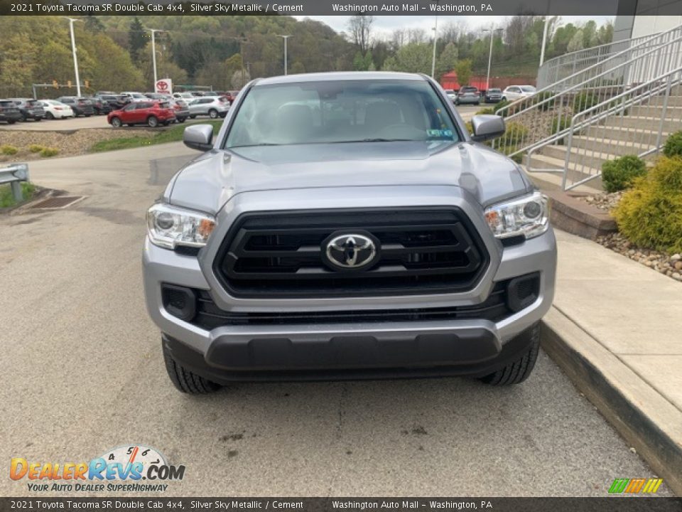 2021 Toyota Tacoma SR Double Cab 4x4 Silver Sky Metallic / Cement Photo #12