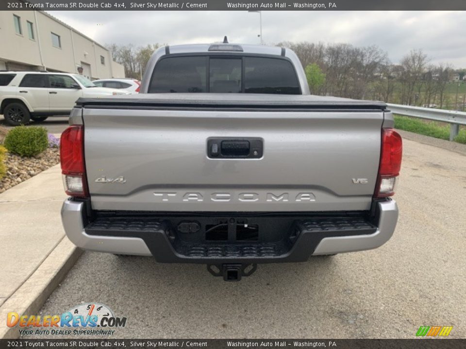 2021 Toyota Tacoma SR Double Cab 4x4 Silver Sky Metallic / Cement Photo #14