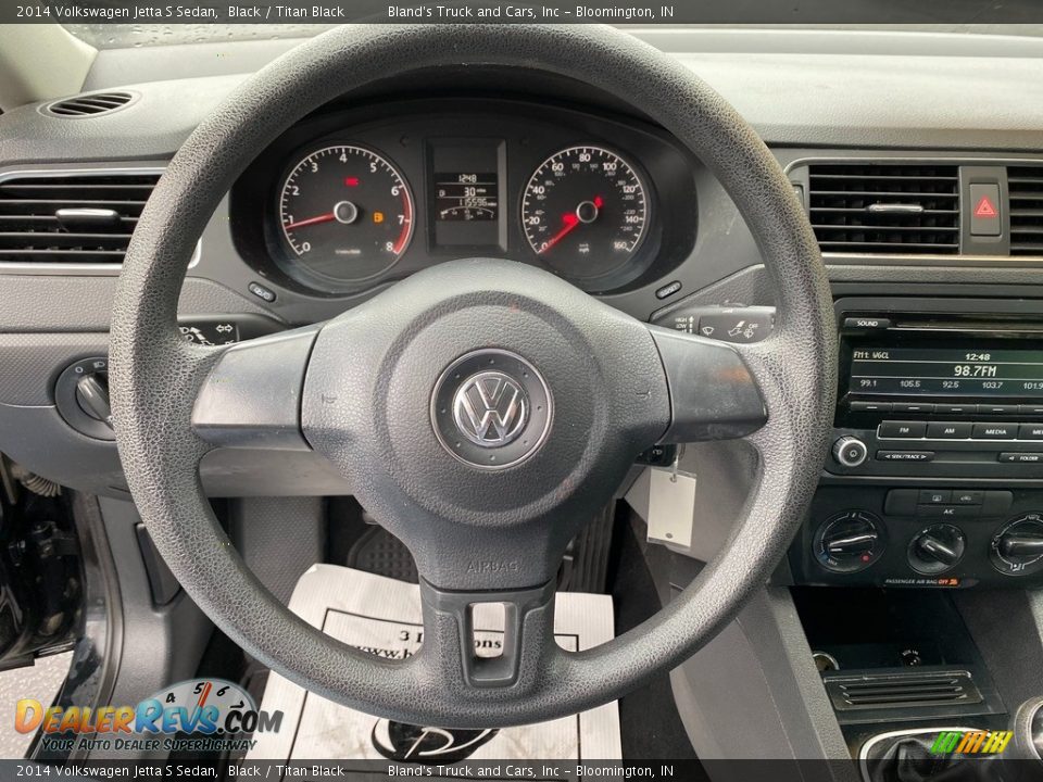 2014 Volkswagen Jetta S Sedan Black / Titan Black Photo #15