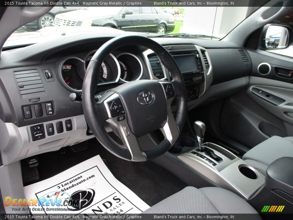 2015 Toyota Tacoma V6 Double Cab 4x4 Magnetic Gray Metallic / Graphite Photo #6